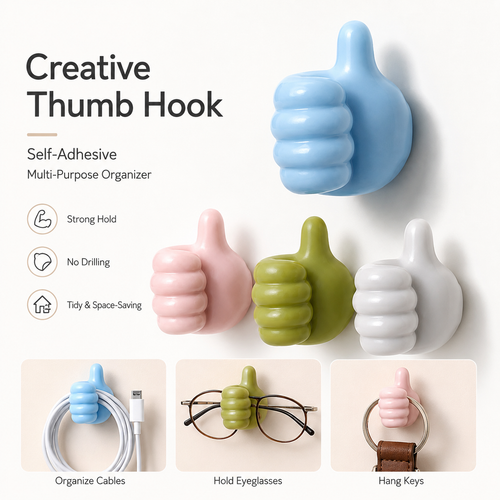 (Early Christmas Sale - 49% OFF) Creative Thumbs Up Shape Wall Hook